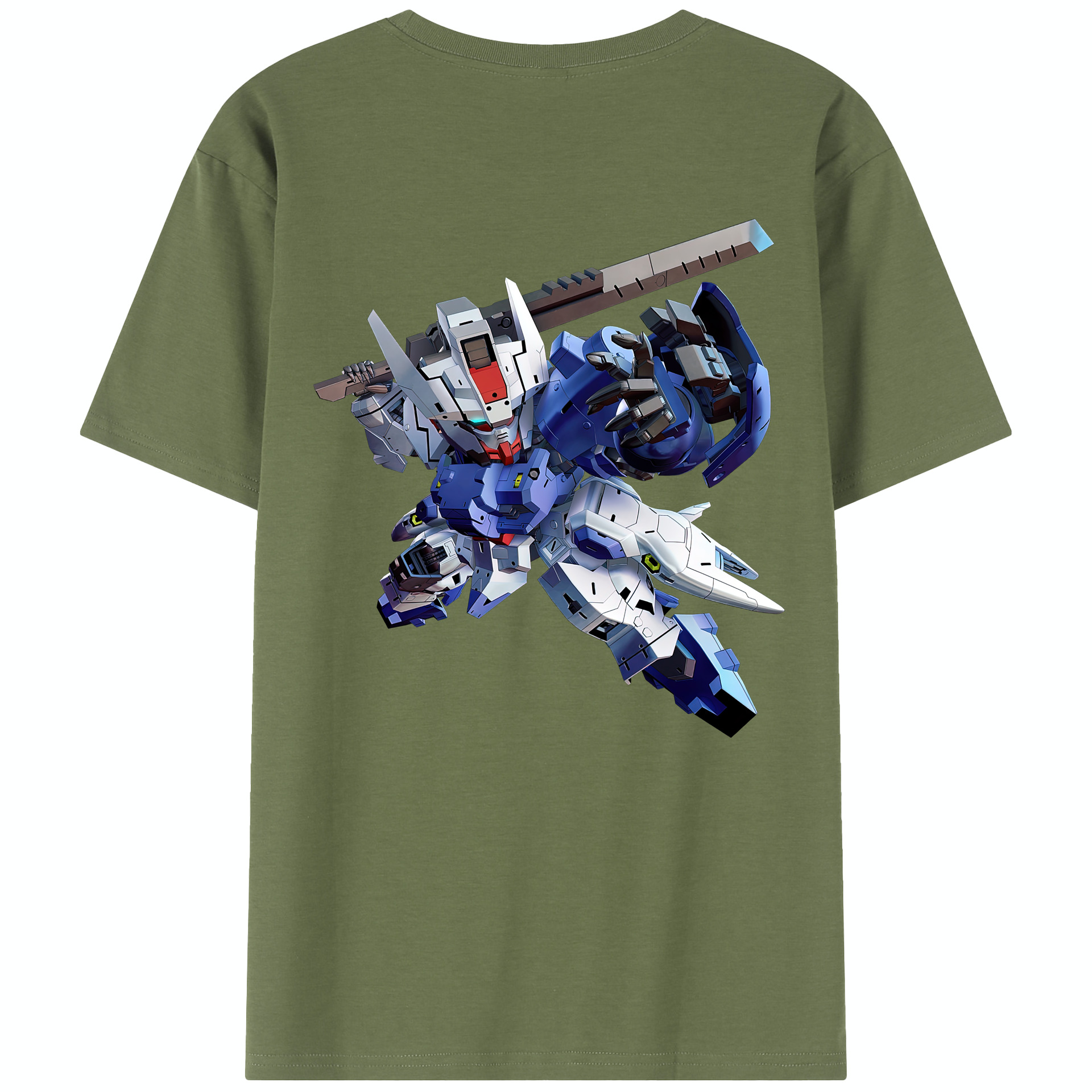 （画像用） 機動戦士ガンダム Mobile Suit Gundam 綿100％半袖Tシャツ（背面プリント）